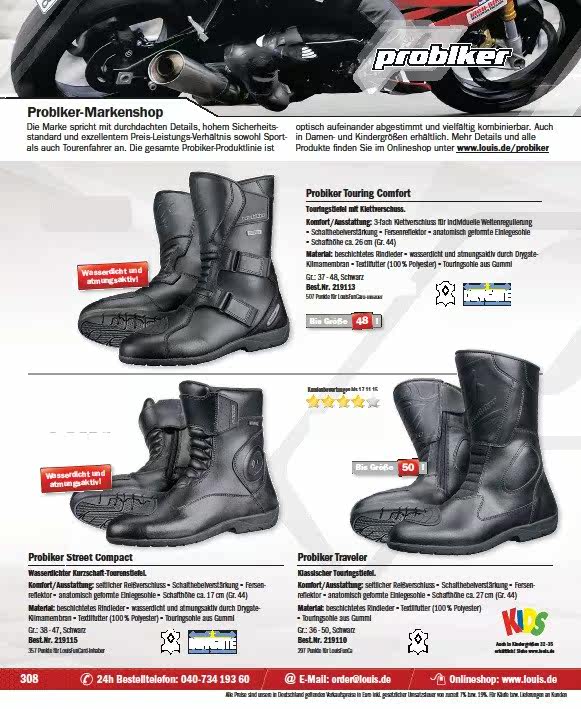 Chaussures moto PROBIKER - Ref 1390304 Image 5