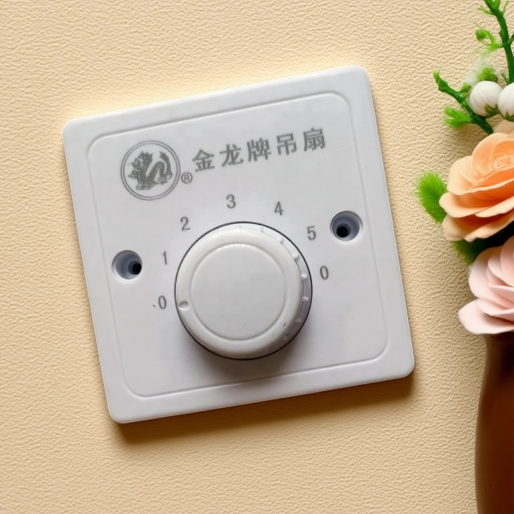 金龙吊扇开关调速器五档调速开关通用吊扇开关变速控制器开关面板