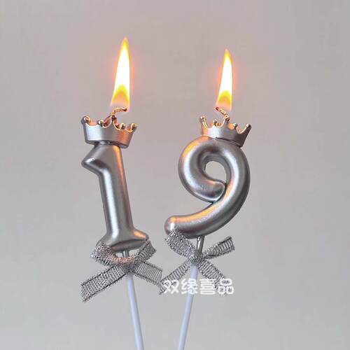 ins风生日蛋糕数字蜡烛装饰摆件