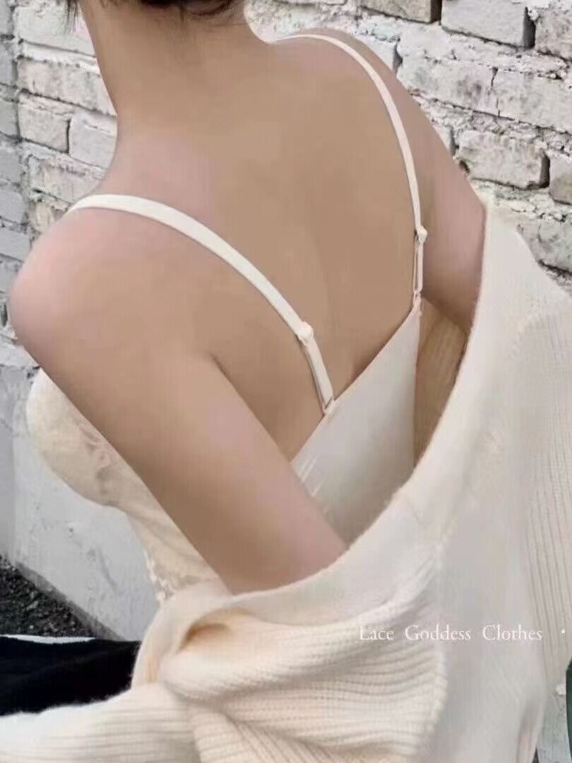 2개 무료 배송 레이스 멜빵 고정 컵 조끼는 베이스 또는 외부로 착용 가능