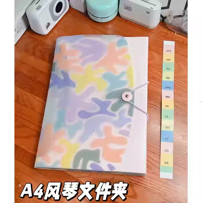 满5包 邮 清仓13层风琴包文件夹 A4横式防水学生办公资料袋档案袋