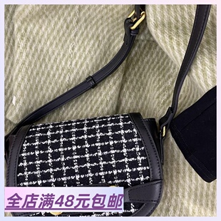 “富家千金”那味儿有了~ 包邮 一只很显贵气的马鞍包 单肩斜跨