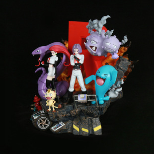 宝可梦手办EGG火箭队穿梭银河武藏小次郎喵喵动漫GK超大摆件礼物