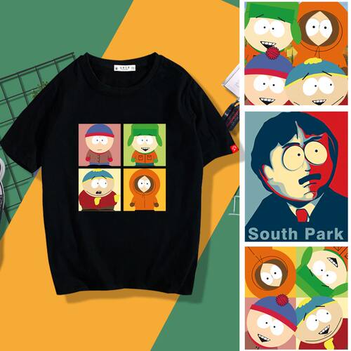 south park南方公园周边短袖T恤男斯坦凯尔卡特曼肯尼衣服体恤潮