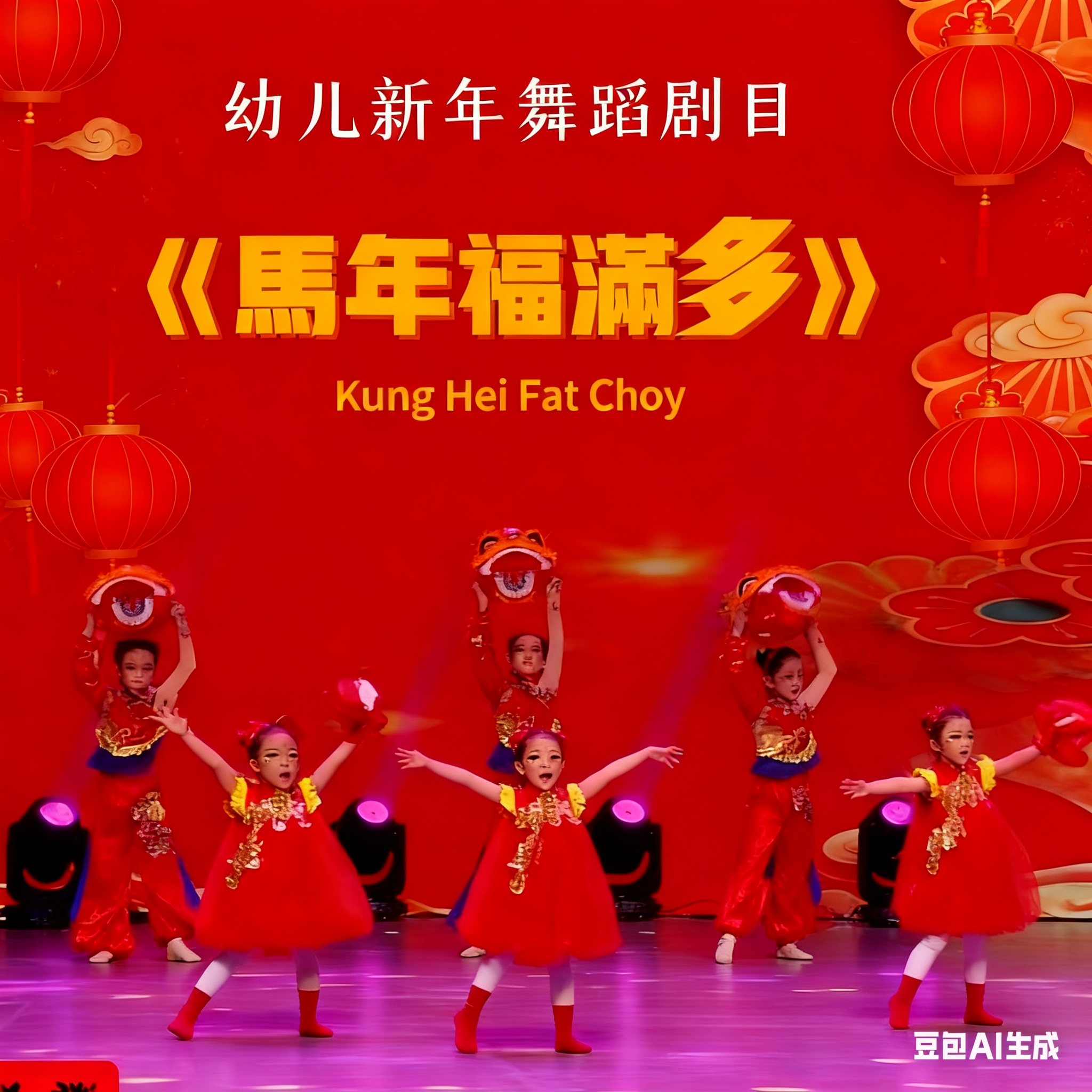 元旦儿童梦娃中国红喜庆演出服幼儿园元日灯笼舞蹈蓬蓬纱裙表演服