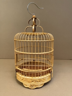 绣眼鸟笼金青笼小黑白玉鸟珍珠相思笼广笼老竹水滴脚波笼竹制笼子