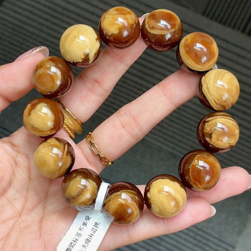 布朗尼可可咖啡猪油老蜜蜡18
