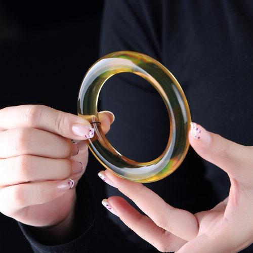 天然缅甸琥珀蜜蜡手镯