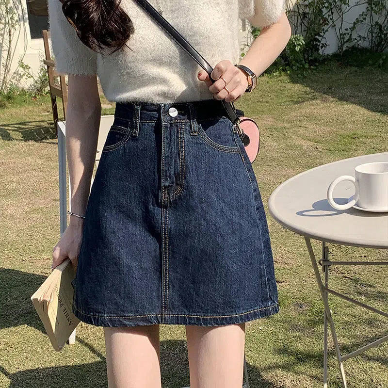 韩版牛仔裤女春夏季2026新款包裙显瘦包臀裙短裤休闲百搭短裤子潮