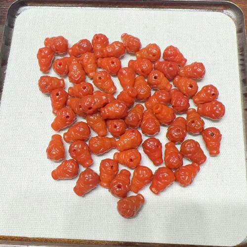 天然玛瑙雕刻一体三通文玩串珠DIY手链手持饰品配饰