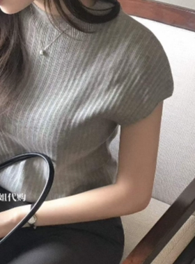 韩国直邮AGA阿加姐代购成熟风修身版高领T