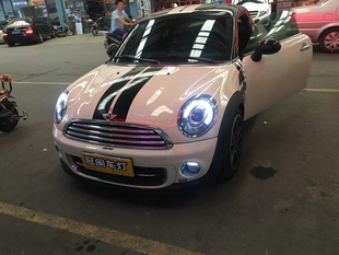 秀山 老款minR56 R55 大灯总成 LED行车灯透镜大灯总成