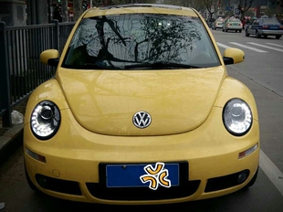 位改装 秀山甲壳虫氙气大灯 原装 LED日行灯 大灯总成 双光透镜