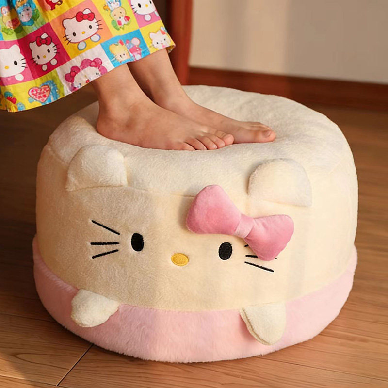 卡通kitty猫脚凳粒子填充客厅榻榻米蒲团可拆洗墩子可爱换鞋凳,居家布艺,蒲团,淘宝优惠券,粉丝福利购,淘宝优惠卷