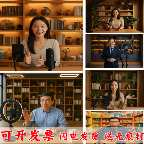 直播背景布高级感3D立体