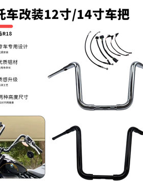 宝马R18改装龙头车把