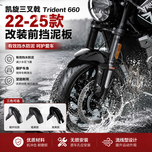 22-25凯旋三叉戟660前挡泥板