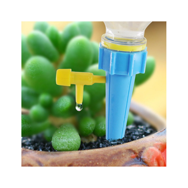 带开关控制阀门可调节水流渗水浇水器滴水神器滴灌懒人自动浇花器