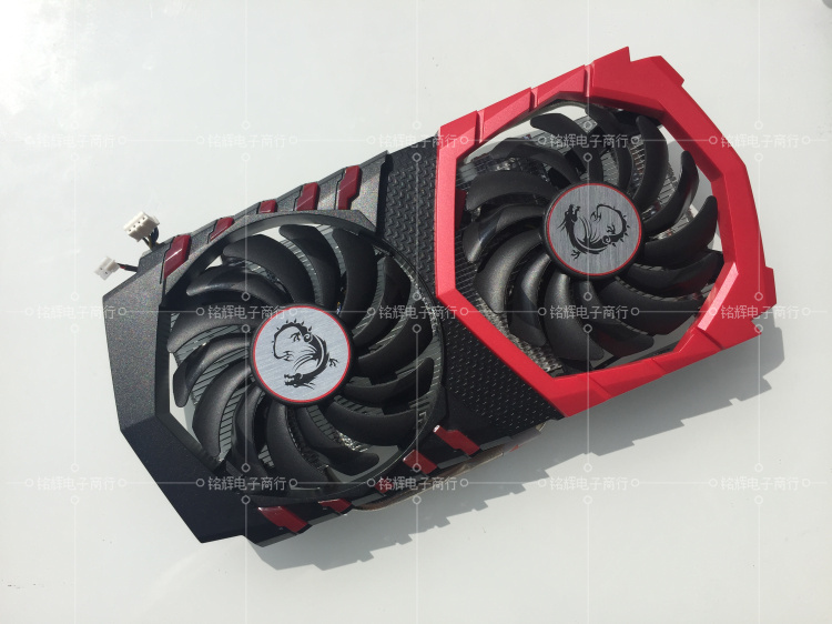 msi gtx1050ti 台式电脑游戏显卡双风扇 带散热铝