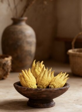 高脚中古风佛手柑瓜果托盘实木花瓶专用底座中式玄关入户装饰摆设