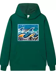 American-Style 300g Hooded Sweatshirt Australian Billabong Heavyweight Long-Sleeve Men's High-Street Loose Spring and Autumn Jacket