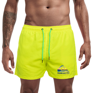 夏季男士QUIKSILVER沙滩裤海边冲浪游泳裤宽松度假短裤可下水泳裤