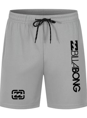 男士休闲运动短裤billabong印花沙滩裤健身跑步篮球裤训练五分裤