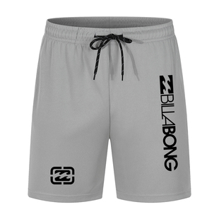 男士休闲运动短裤billabong印花沙滩裤健身跑步篮球裤训练五分裤