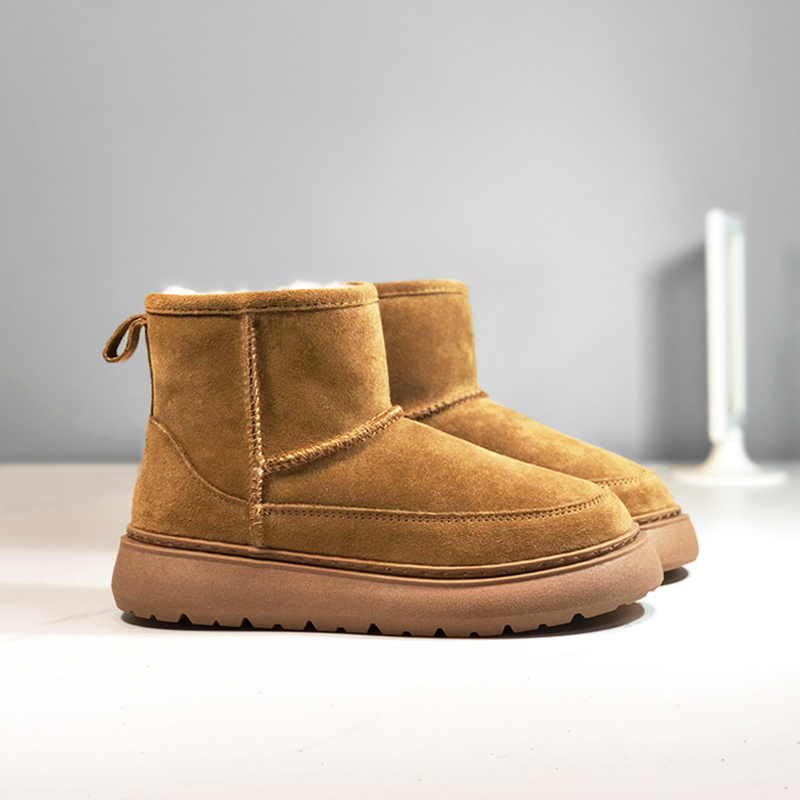 雪地靴冬季短靴100%纯羊毛内里