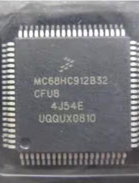 MC68HC912B32CFUE8 4J54E 汽车电脑板CPU 80脚位 全新原装