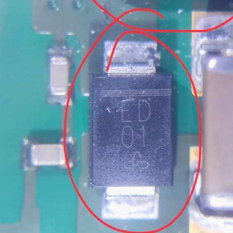 原装进口3A200V超快速DO214AB丝印ED 二极管