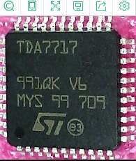 贴片TDA7717 芯片IC QFP-44封装 全新现货库存 可直拍