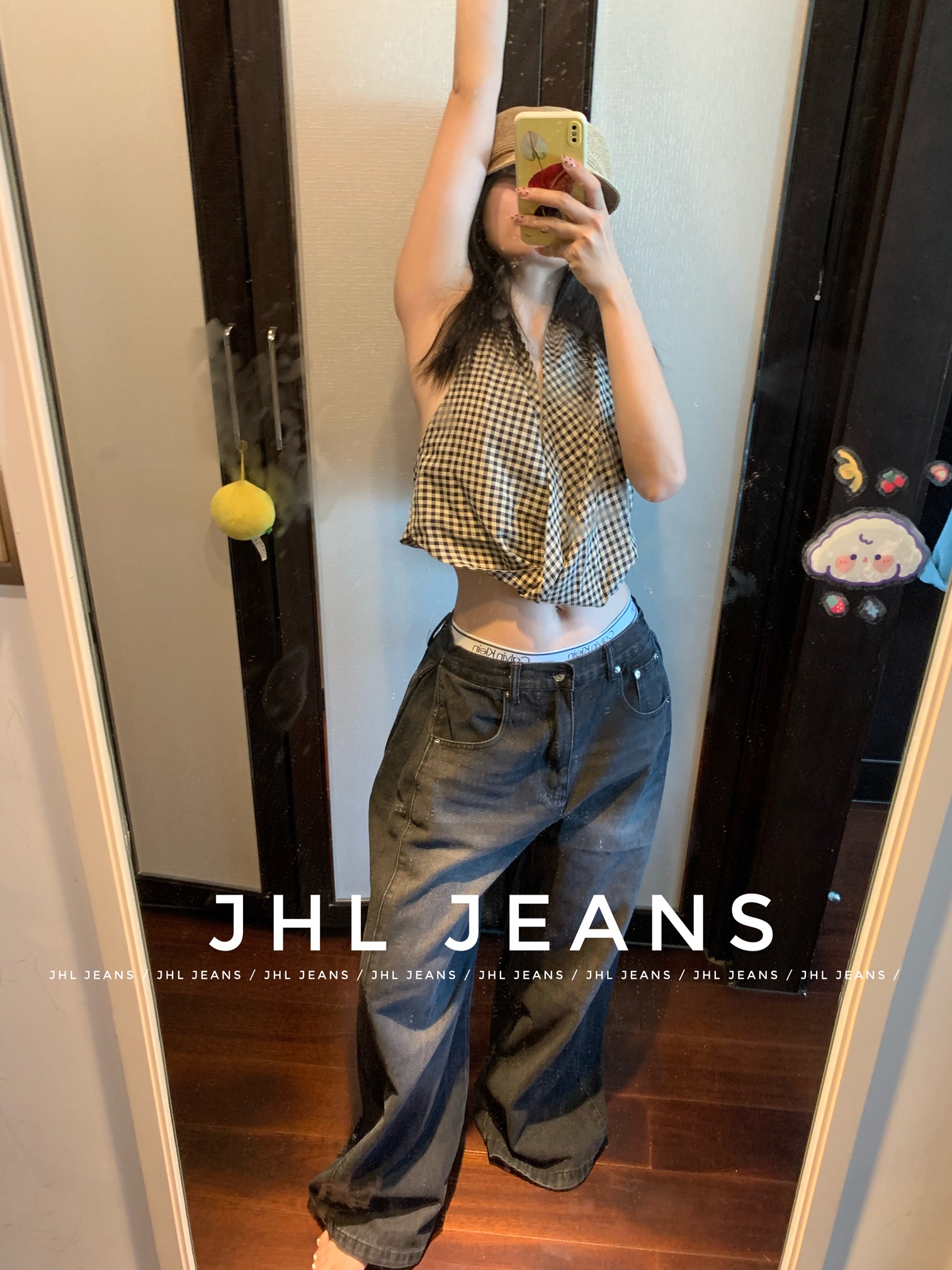 jhl拉链阔腿裤水洗四季时髦