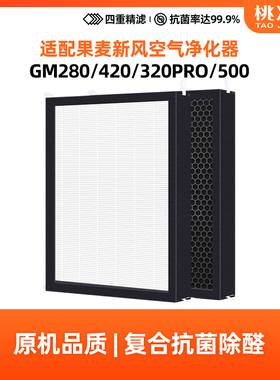 适配果麦新风壁挂式过滤网GM420/500/520/GM320PRO/GM280新风滤芯