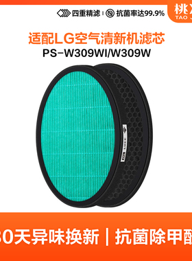 适配LG空气净化器清新机清净机过滤网PS-W309WI/W309W抗菌版滤芯