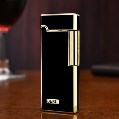 德瑞充气打火机窄款侧滑轮砂轮式