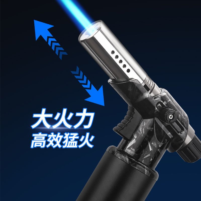 2025百诚耐用喷枪打火机户外防风高温大容量首饰焊枪充气烧烤点火