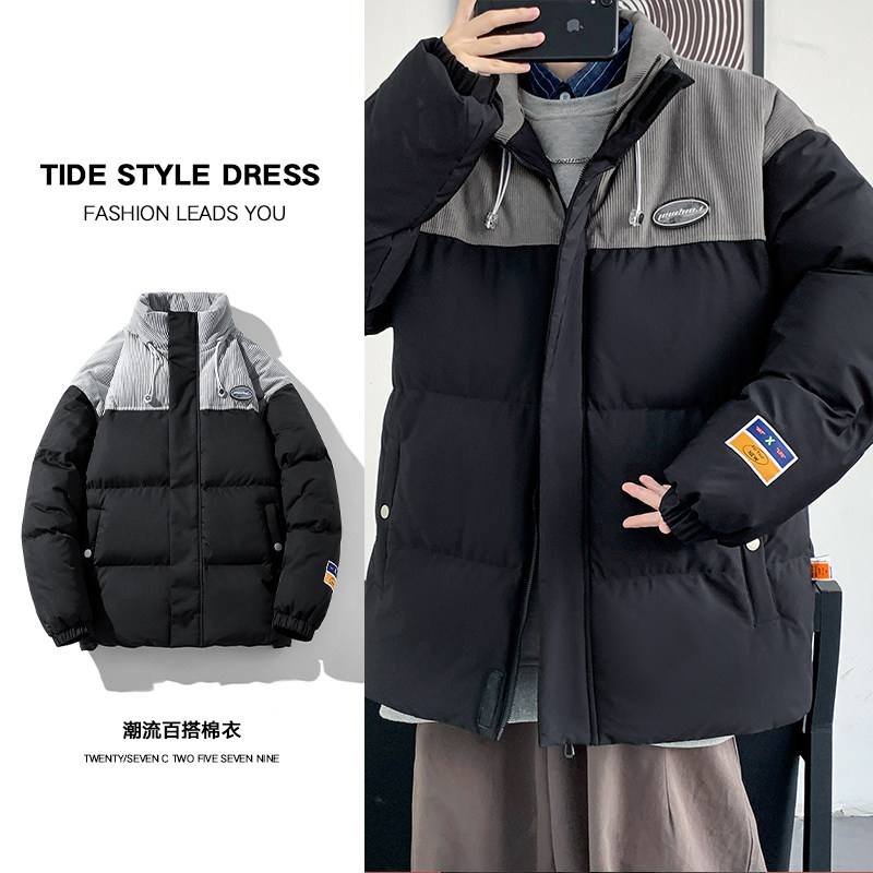 冬装棉服2023短款宽松学生面包服高中生加厚棉袄大码棉衣情侣外套