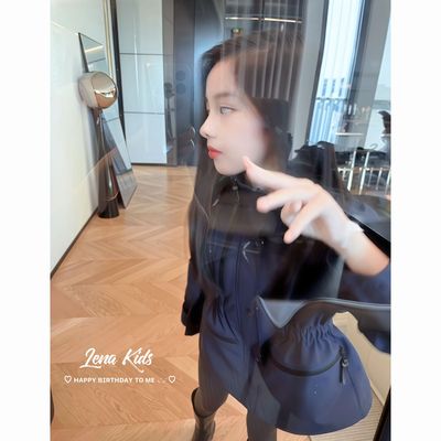 莉娜kids明星同款挺阔版型防泼水三合一冲锋衣女童25082801