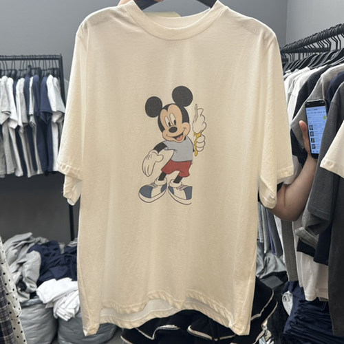 韩国代购百搭宽松印花短袖T恤女