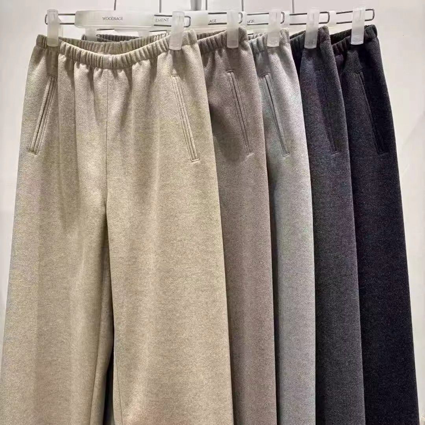 松紧腰洋气韩国代购百搭休闲裤