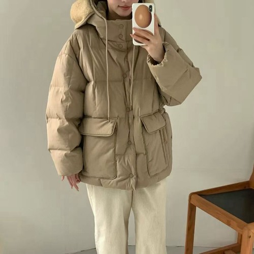 韩国代购时尚百搭宽松休闲羽绒服