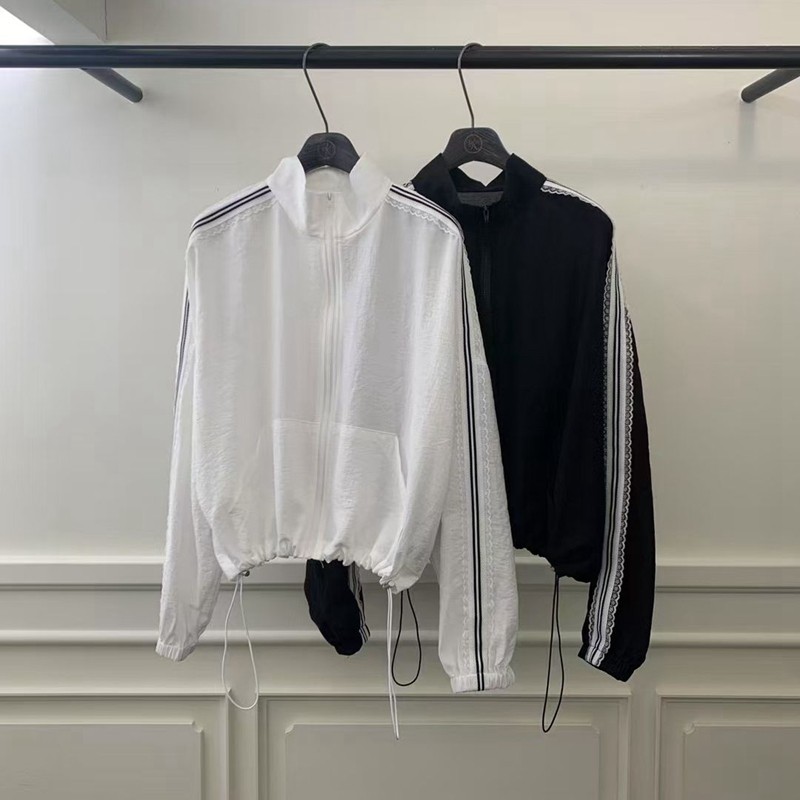 韩国代购休闲立领拉链薄款外套