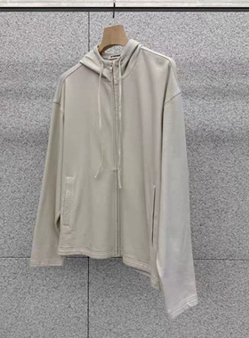 现韩国东大门代购AT THE BAGEL2026春季休闲抽绳连帽拉链卫衣外套