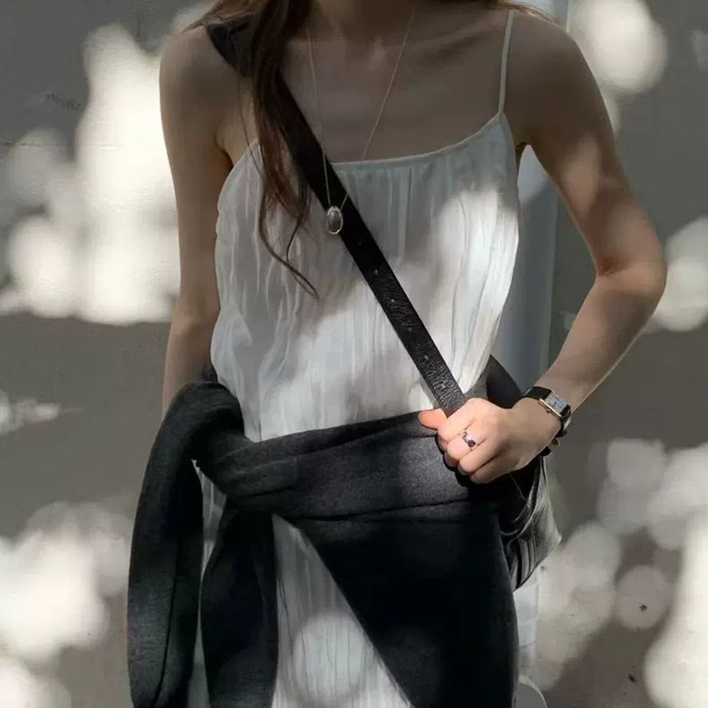 洋气简约韩国代购显瘦吊带长裙