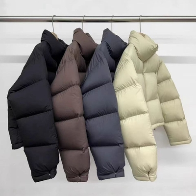 韩国代购时尚简约立领面包羽绒服