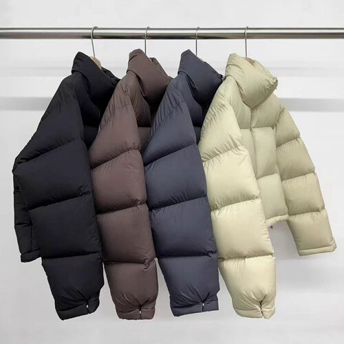 韩国代购时尚简约立领面包羽绒服