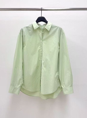 现韩国东大门代购water river2026春季韩系简约纯色系扣长袖衬衫