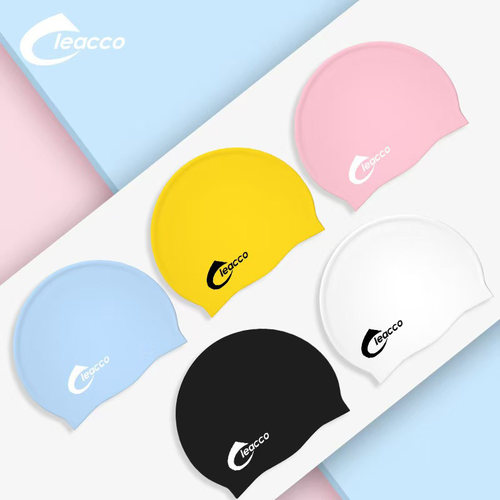 力酷专业女款硅胶泳帽长发护耳防水不勒头大头成人男士游泳帽