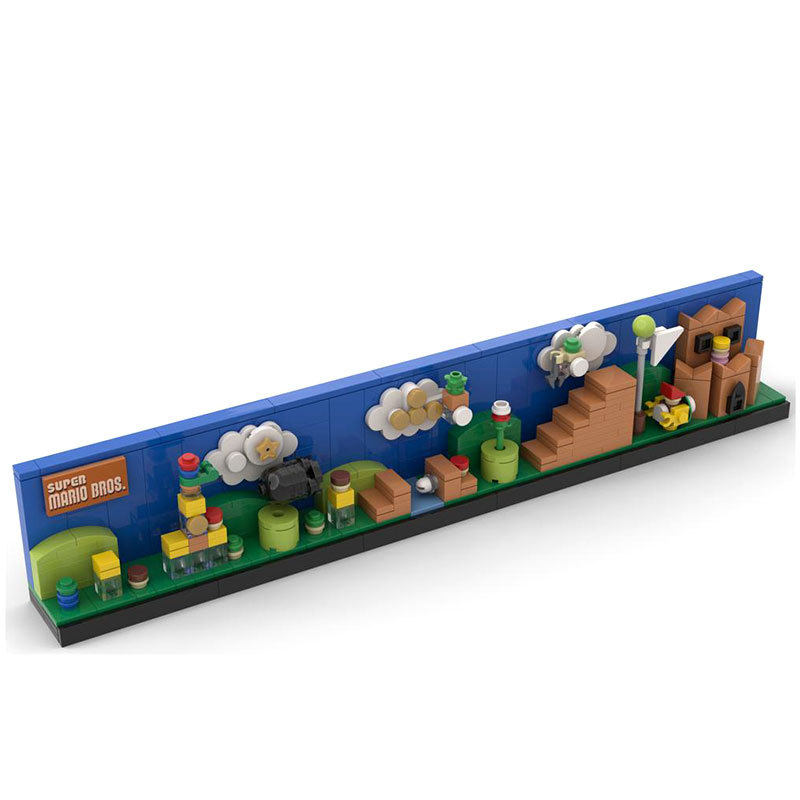跨境热卖兼容乐高积木游戏建筑马里奥兄弟天际线moc36545模型